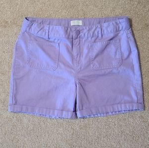 The Children's Place Purple Khaki Shorts 14
